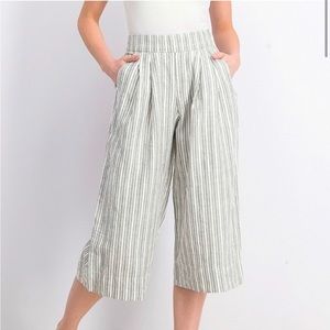 GAP Size 8 Women’s Striped Wide-Leg Pants